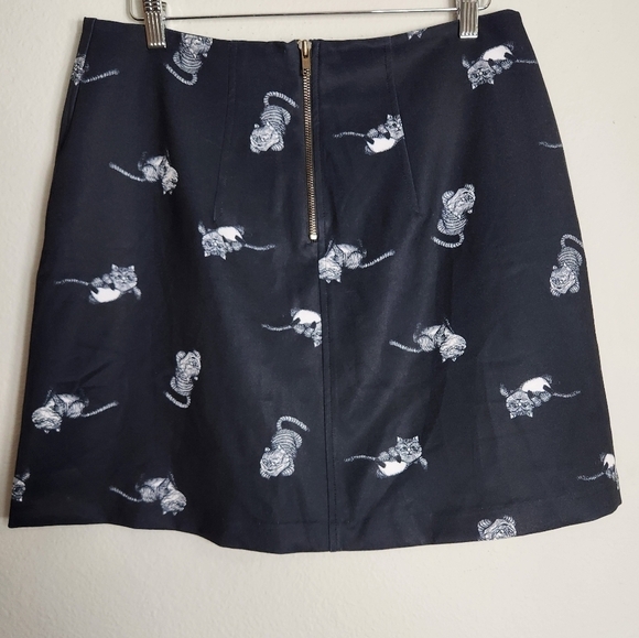 Alice Through the Looking Glass Black Cheshire Cat Skirt-Size 10 - Picture 3 of 6